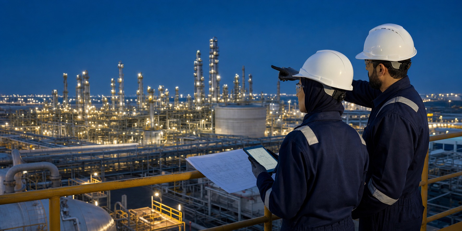 SAH engineering team at an industrial facility